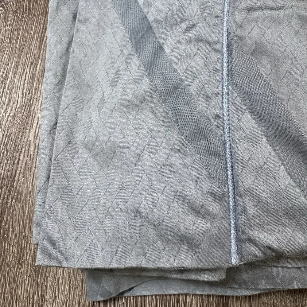SFERRA King Duvet Cover Blue Gray Egyptian Cotton Italy RN 17415 Great Conditio